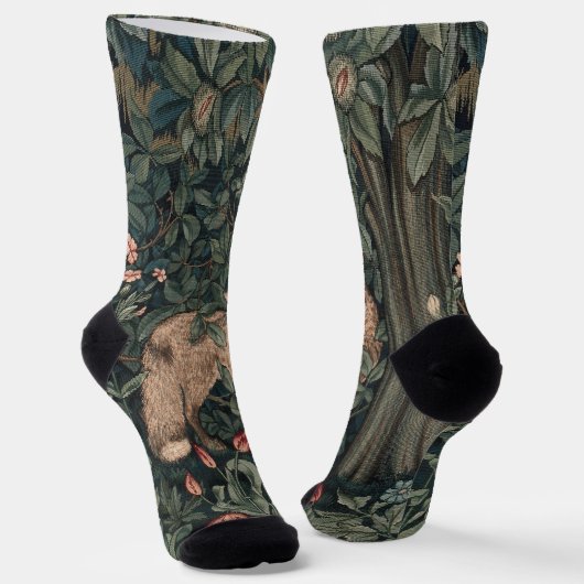 Chaussette William Morris Faune sauvage Fox (Angulaire)