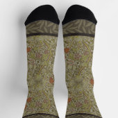 Chaussette William Morris Floral Lys willow art design (Haut)