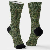Chaussette William Morris Flower Jardin Tapisserie Classique (Angulaire)
