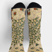 Chaussette William Morris Fruit Floral Jardin Fleur Classique (Haut)