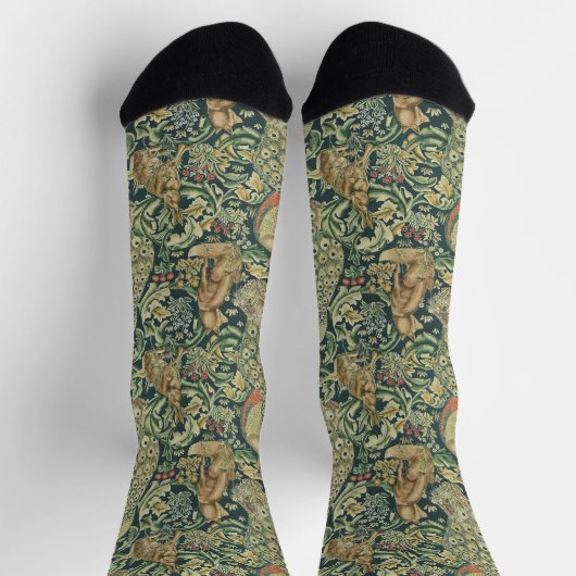Chaussette William Morris "La Forêt" Faune (Haut)