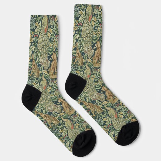 Chaussette William Morris "La Forêt" Faune (Droite)