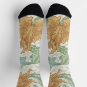 Chaussette William Morris modèle floral à tige unique (Haut)