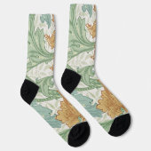 Chaussette William Morris modèle floral à tige unique (Droite)