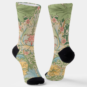 Chaussette William Morris Myrtle Fleur Floral Botanique