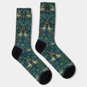 Chaussette William Morris Oiseaux et motifs floraux (Droite)