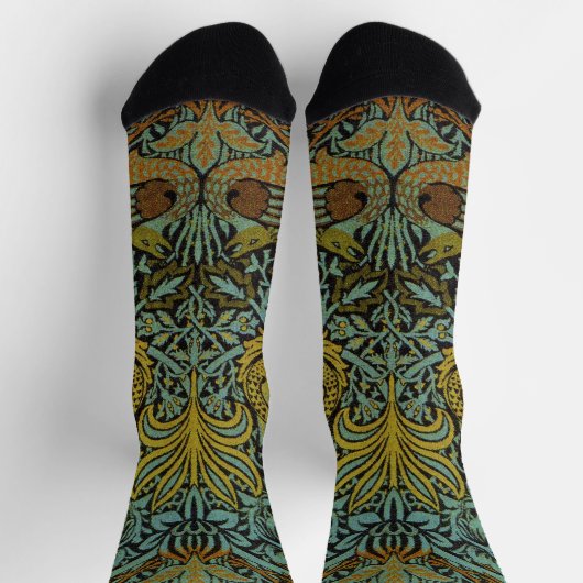 Chaussette William Morris Peacock Dragon Fond d'écran (Haut)