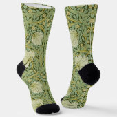 Chaussette William Morris Pimpernel Fond d'écran bleu Floral (Angulaire)