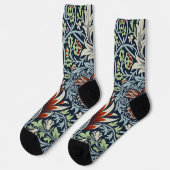 Chaussette William Morris Snakeshead Floral Classique Botaniq (Gauche)
