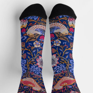 Chaussette William Morris Strawberry Thief Motif floral