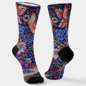 Chaussette William Morris Strawberry Thief Motif floral (Angulaire)
