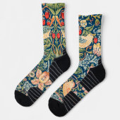 Chaussette William Morris Strawberry Thief Motif floral (Gauche)