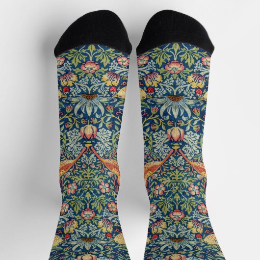 Chaussette William Morris - Thief aux fraises (Haut)