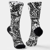 Chaussette William Morris Vin de raisin noir blanc (Angulaire)