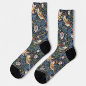 Chaussette William Morris Vintage Strawberry Thief Pattern (Gauche)