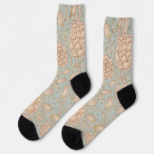 Chaussette William Morris Wild Tulip Fleur Design Floral (Gauche)