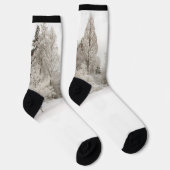 Chaussette Winter Forest Socks Festive Snow Socks (Droite)