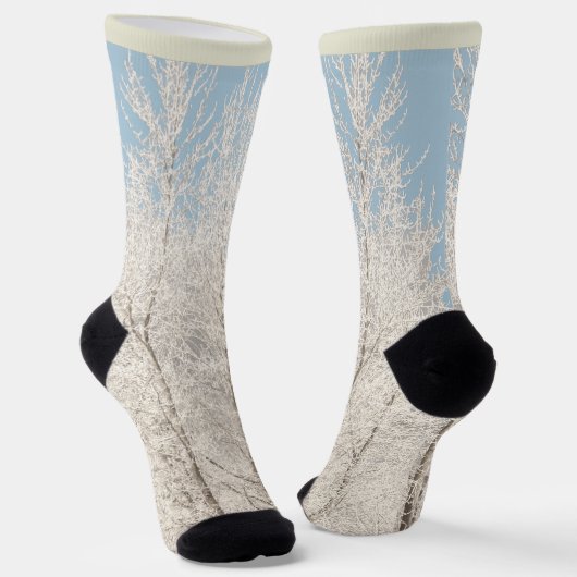Chaussette Winter Forest Socks Snow Camouflage Socks  (Angulaire)