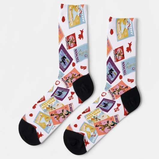 Chaussette Wizard of Oz™ Character Print Toss Pattern (Gauche)