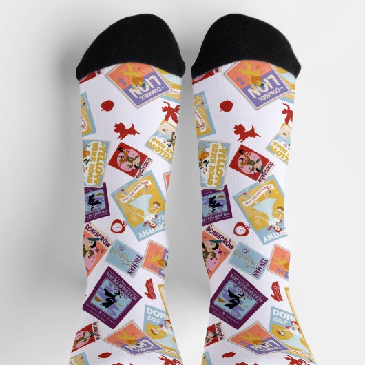 Chaussette Wizard of Oz™ Character Print Toss Pattern (Haut)