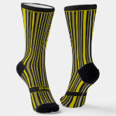 Chaussette Wobbly Stripes, Yellow and Black (Angulaire)