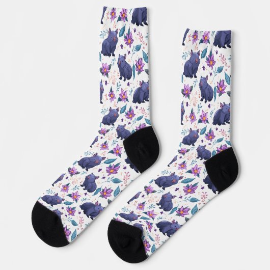 Chaussette Wombat Garden Party - Chaussettes de nouveauté (Gauche)