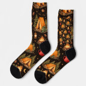 Chaussette Woodland Nights Camping Pattern Socks (Gauche)