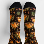 Chaussette Woodland Nights Camping Pattern Socks (Haut)
