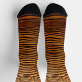 Chaussette Woody Waves of Wonder - Élégant grain de bois mode (Haut)