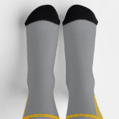 Chaussette Yellow arrows on Gray (Haut)