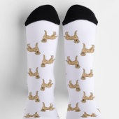 Chaussette Yellow Labrador Retriever mignon Motif de dessin (Haut)