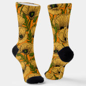 Chaussette Yellow poppies (Angulaire)