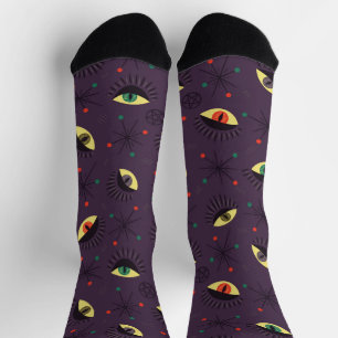 Chaussette Yeux magiques foncés de cuisine - Goth occulte