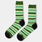 Chaussette Yikes! Green Stripes! All-Over-Print Socks (Gauche)