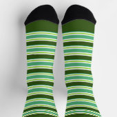 Chaussette Yikes! Green Stripes! All-Over-Print Socks (Haut)