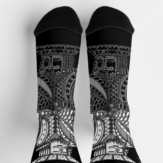 Chaussette Ying Yang King (Haut)