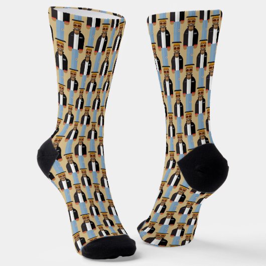 Chaussette Yog – Pop Icon Pattern Crew Socks (Angulaire)