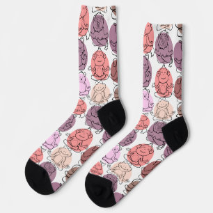 Chaussette Yoga pose motif   Yoga sans couture motif 31 Adul