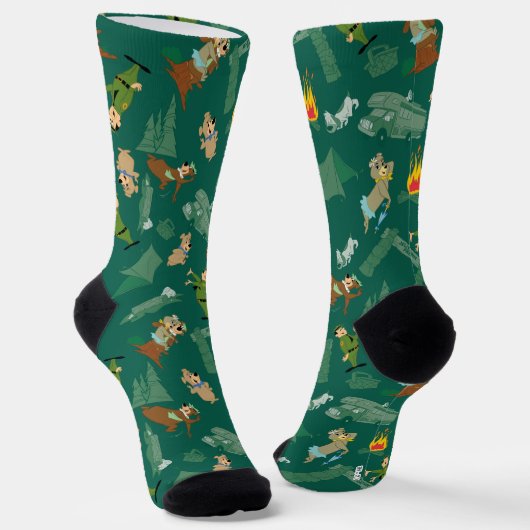 Chaussette Yogi Bear et les amis Jellystone Park Camp Motif (Angulaire)
