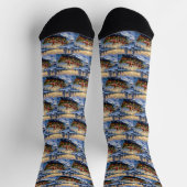 Chaussette Yorkshire Terrier Christmas Boat Holiday (Haut)