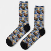 Chaussette Yorkshire Terrier Noël Bateau Vacances (Gauche)