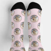 Chaussette Yorkshire Terrier Peinture mignonne Chien original (Haut)