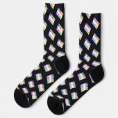 Chaussette Your Logo Branded Business Logo Socks Example (Gauche)