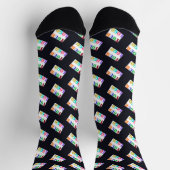 Chaussette Your Logo Branded Business Logo Socks Example (Haut)