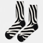 Chaussette Zebra Stripes Impression moderne (Gauche)