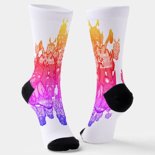 Chaussette Zippy Trippy Alien Dazs Green-Tooth (Angulaire)