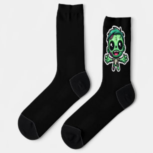 Chaussette zombie mignon drôle