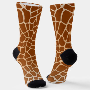 Chaussette Zones Brown de girafe Jambes d'animaux amusants à 