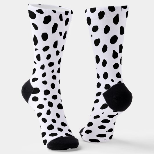 Chaussette Zones de guépard noir blanc (Angulaire)