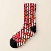 Chaussettes à coeurs de drapeau péruvien (Gauche - extérieur)